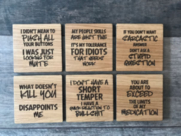 set of 6 coasters