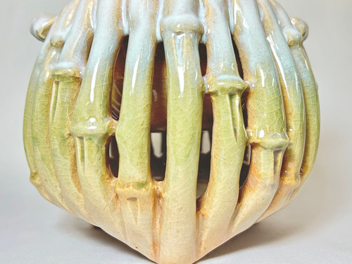 萩焼　透かし香炉　龍和造　新品未使用 萩焼 香炉 龍 透かし | 小林漆陶