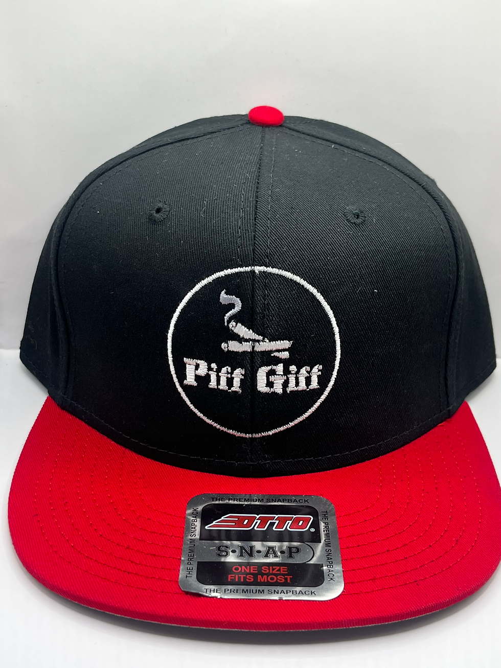 Piff Glif Snapback – Black & Red Heat