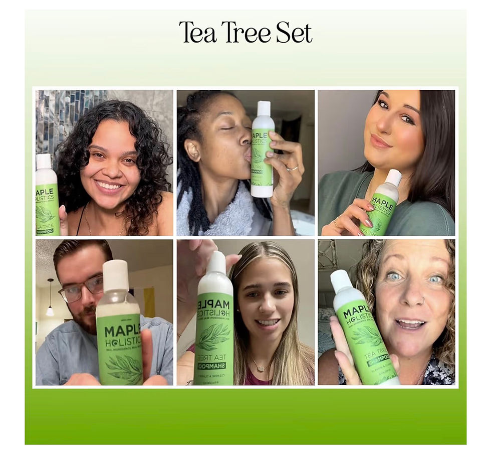 Thumbnail: Tea Tree Shampoo and Conditioner - Australian Tea Tree Oil Scalp Exfoliator and 