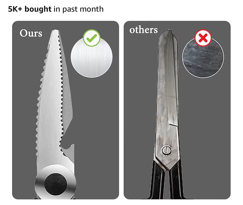 Thumbnail: Magnificent Kitchen Scissor, Heavy Duty Scissors for Kitchen Use with Safety Cov