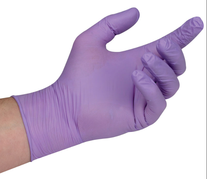 Non-Sterile Nitrile Purple Powder-Free Gloves