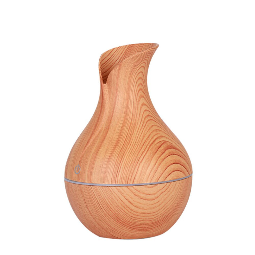 Thumbnail: Wood-grain essential oil diffuser, stylish shape, creating relaxing and pleasant atmosphere.