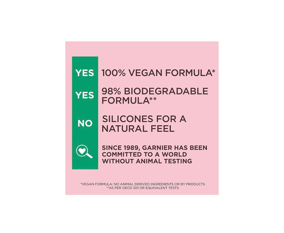 Miniaturebillede: Vegan and biodegradable formula, silicone-free, for a natural feel, committed world.