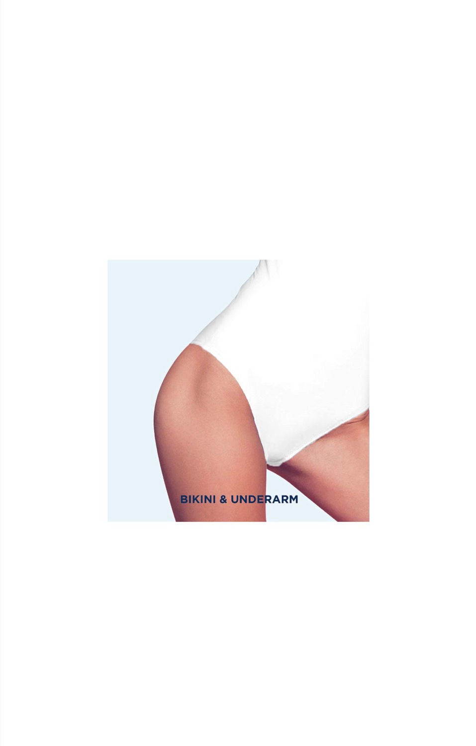 Miniature : Bikini area and underarm, skin care treatment, prepped for hair removal.