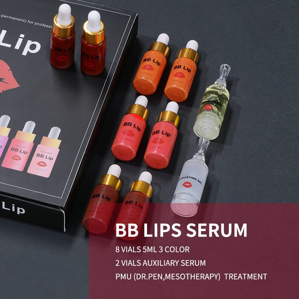 Reddhoon BB Lips Serum Kit, Semi Permanent Make-up Treatment, Lip Gloss BB Lip