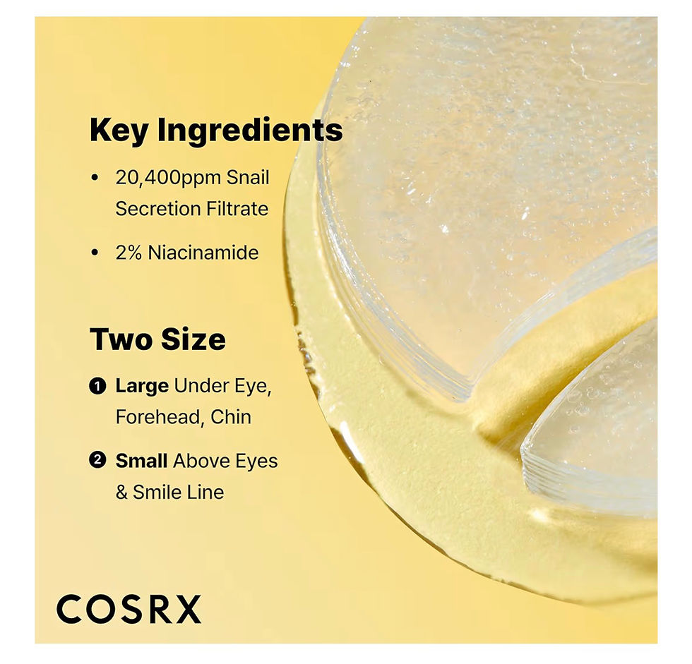 Thumbnail: COSRX Advanced Snail Hydrogel Eye Patch (60 Patches), Refreshing & Hydrating Und
