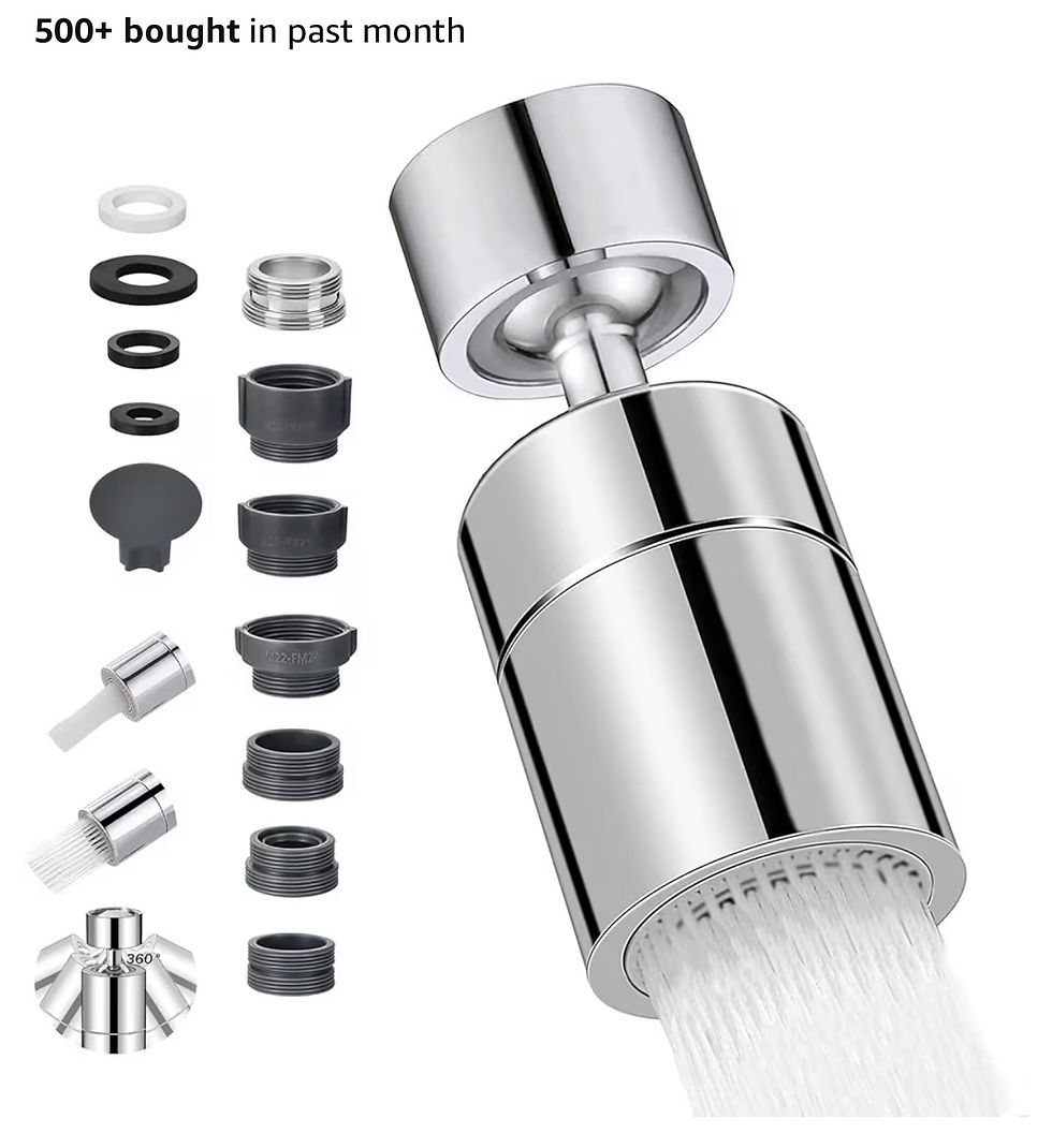 Miniatura: Kitchen Tap Spray Head, 360° Swivel Spout Kitchen Sink Tap, Tap Faucet Attachmen