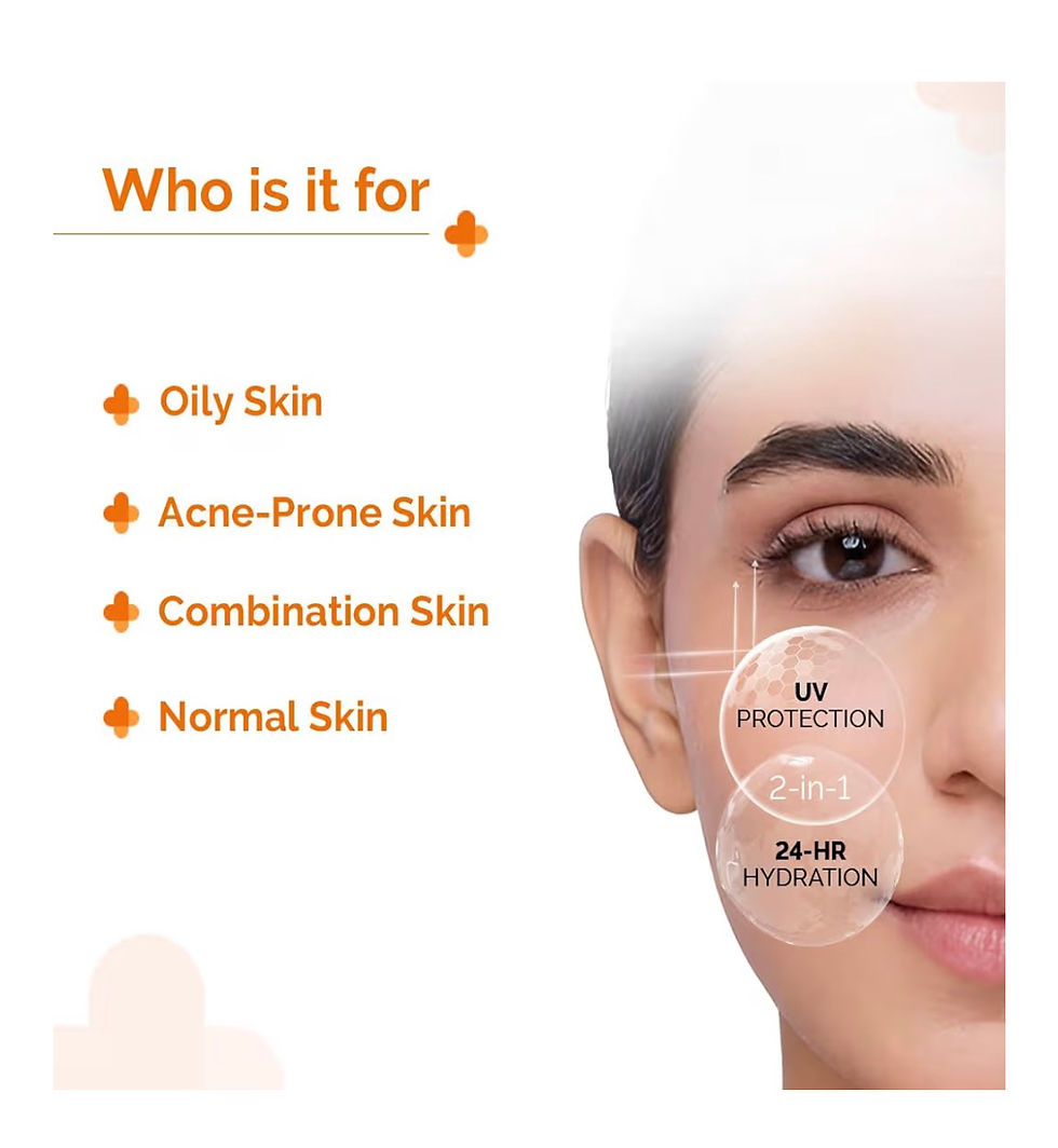 Thumbnail: The Derma Co 1% Hyaluronic Sunscreen Aqua Ultra Light Gel with SPF 50 PA++++ for