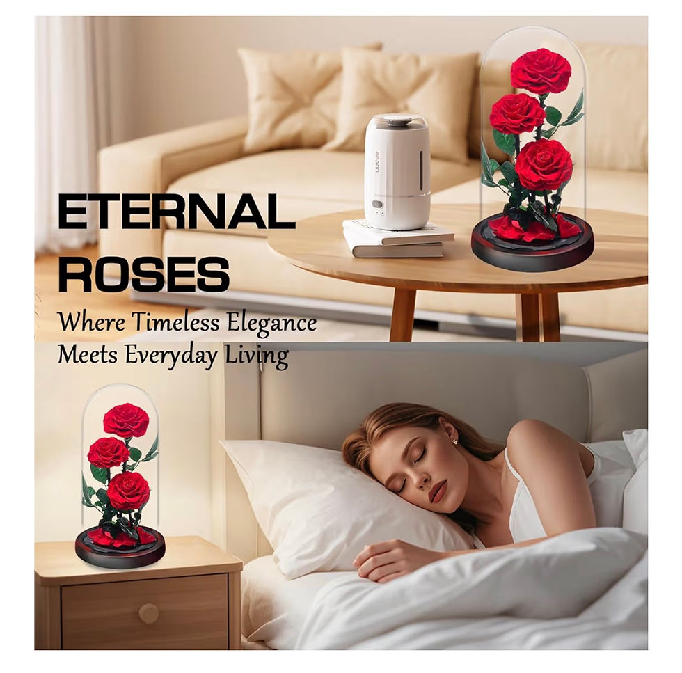 Миниатюра: ETERNAL ROSES: Timeless Elegance Meets Everyday Living. Red rose dome decor.