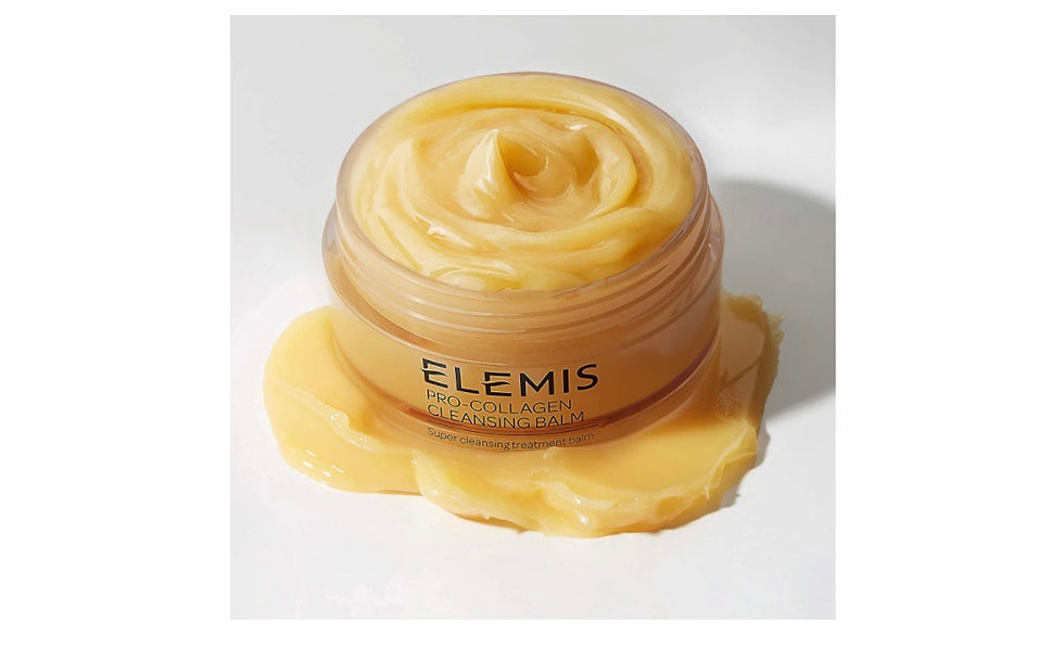 Miniatyrbild: Elemis Pro-Collagen Rose Cleansing Balm jar on white surface, close up