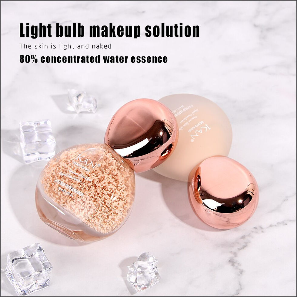 Thumbnail: Light bulb makeup solution with skin text: The skin is light and need 80% essence