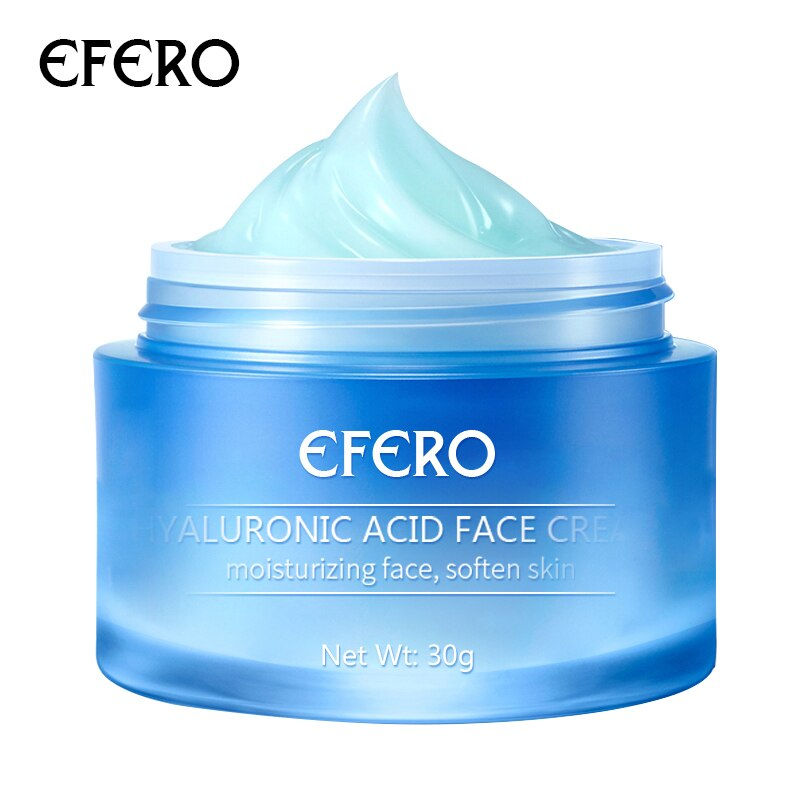 Miniatyrbild: EFERO hyaluronic acid face cream in a blue jar for skin care