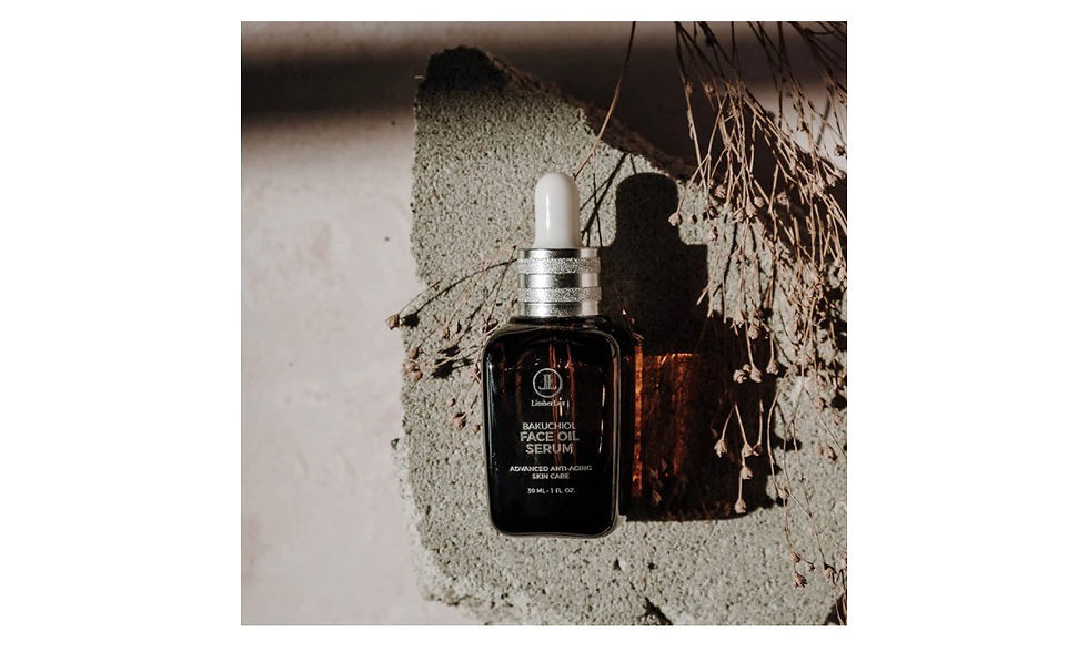 Thumbnail: Serum bottle on textured surface with text, essential for radiant skin.
