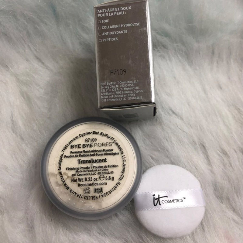 Miniatura: IT Cosmetics Poreless Finish Airbrush Powder 6.8g Matte Loose Powder with puff on the fur