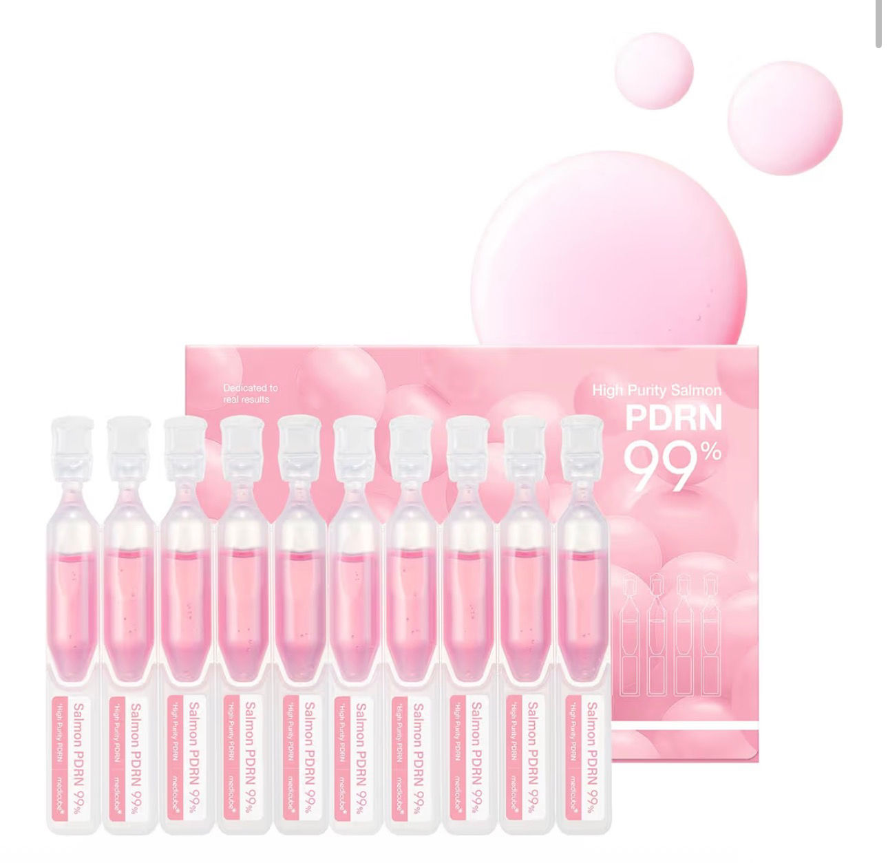 medicube Salmon DNA PDRN Pink One Day Serum | 99% Salmon DNA PDRN Intensive Ampo