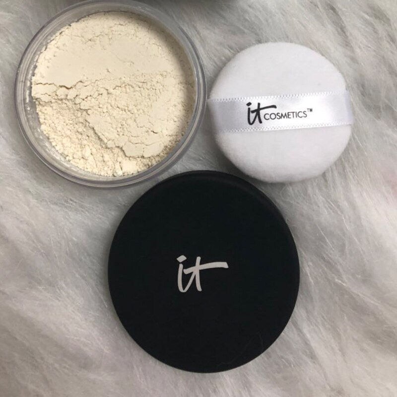Miniatura: IT Cosmetics powder and puff. Poreless Finish Airbrush Powder 6.8g Matte Loose Powder Silk Antioxidants Powder