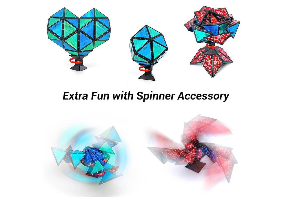 Thumbnail: TOSY Magnet Pyramid Stone - 1 Cube Transforms into 1 Billion Shapes, 12 pieces, 