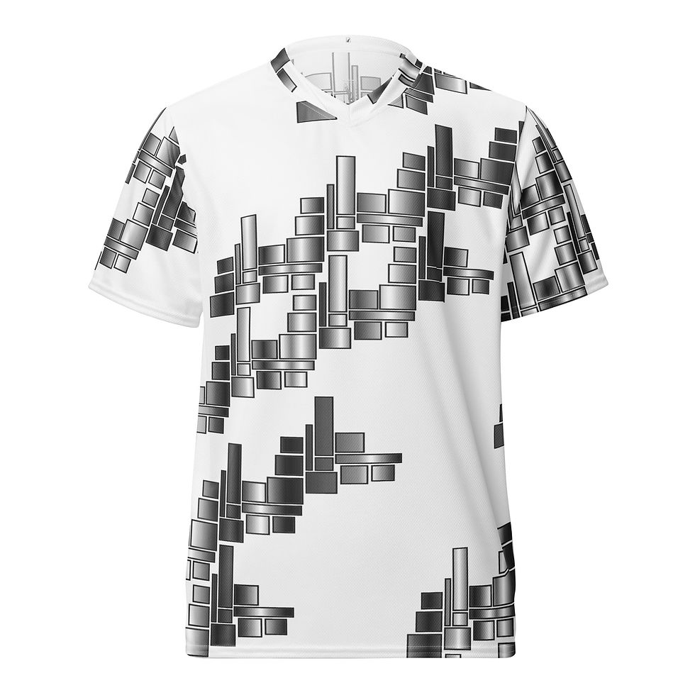Miniatura: Bloxs-Chrome Recycled unisex sports jersey