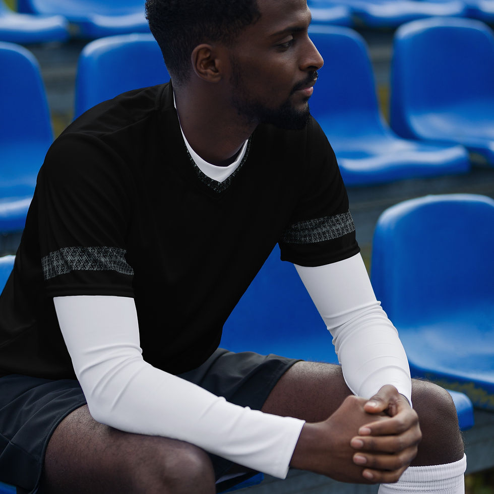 B-214 Black Recycled unisex sports jersey