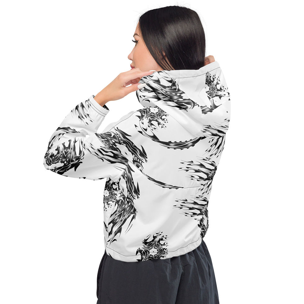 サムネイル： "KND-INK" Women’s cropped windbreaker