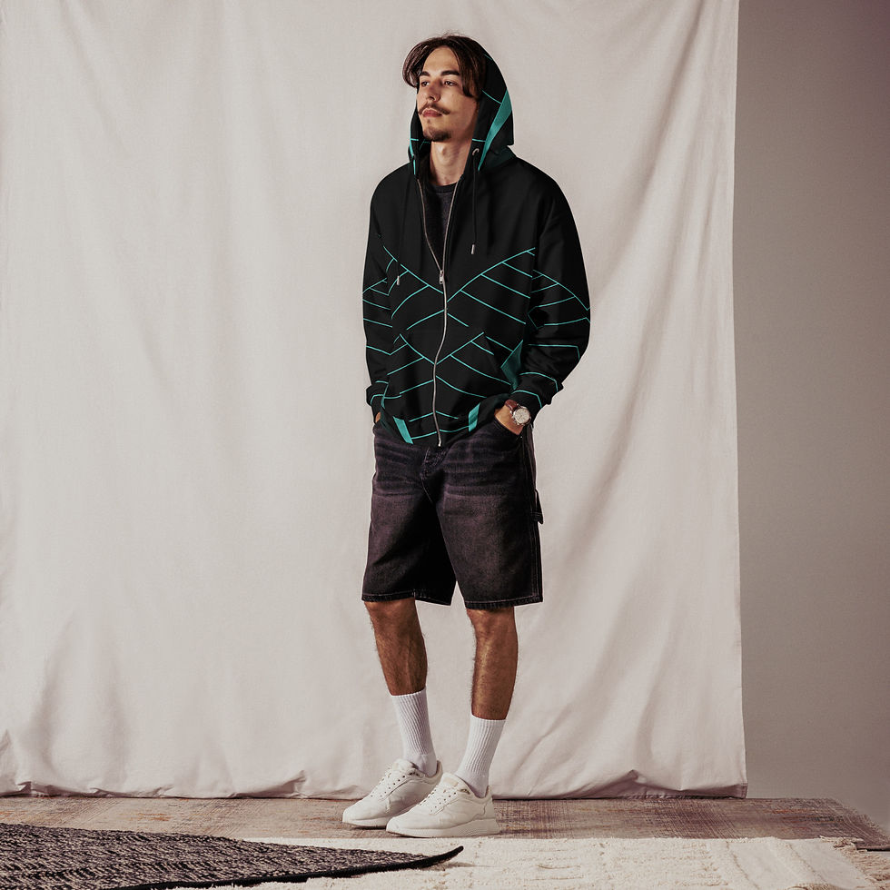 Thumbnail: Geo 166 Unisex zip hoodie