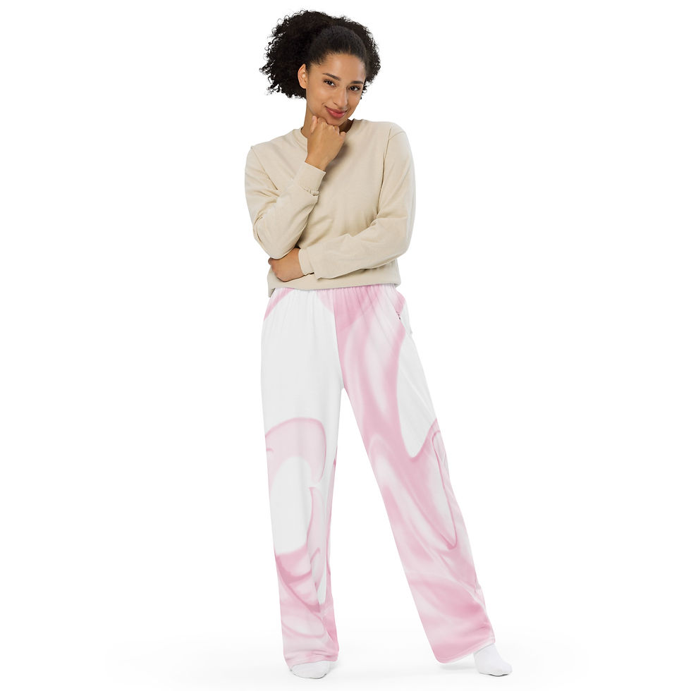 サムネイル： Strawberry CC All-over print unisex wide-leg pants