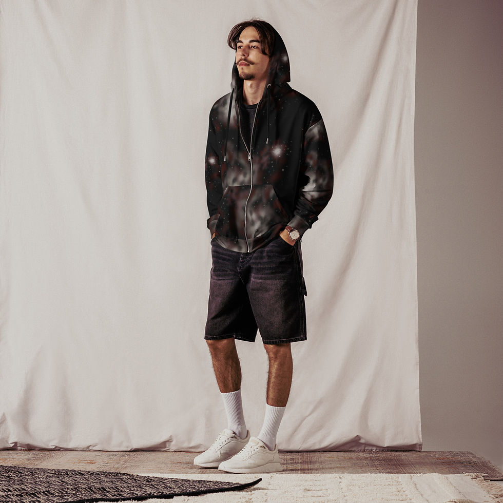 サムネイル： Nebula 1-Z Unisex zip hoodie