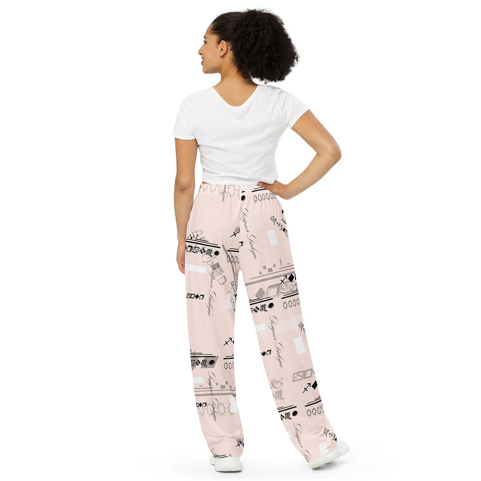 Miniatura: DD PatchWrks All-over print unisex wide-leg pants