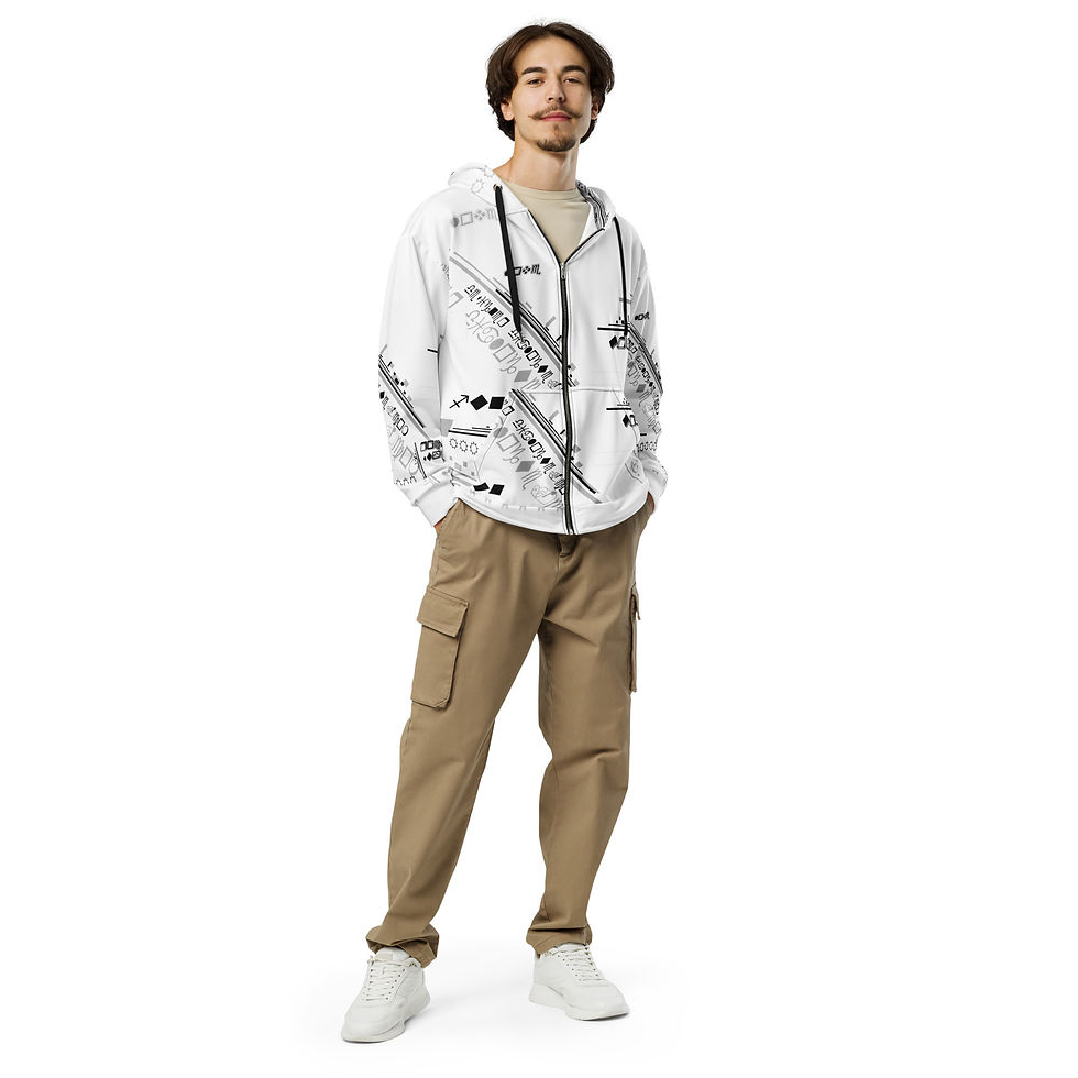 サムネイル： DD PatchWrk Unisex zip hoodie