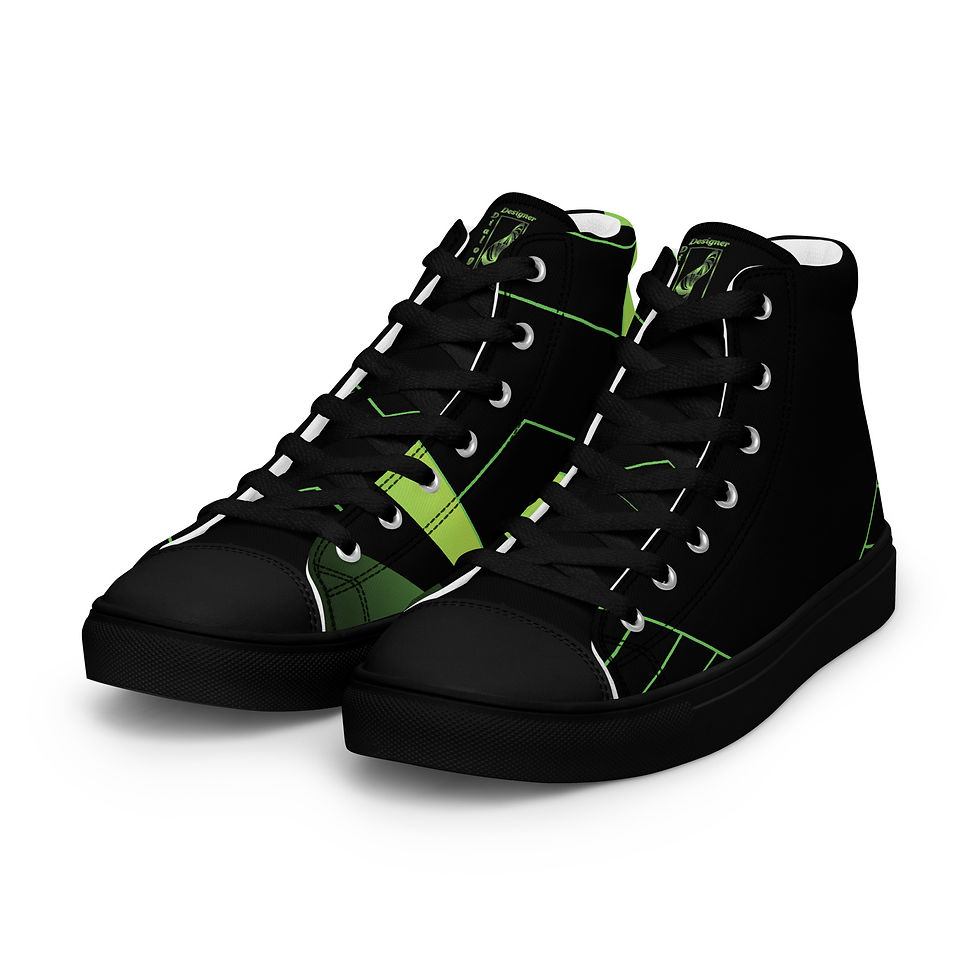 Thumbnail: Geo 167 Men’s high top canvas shoes