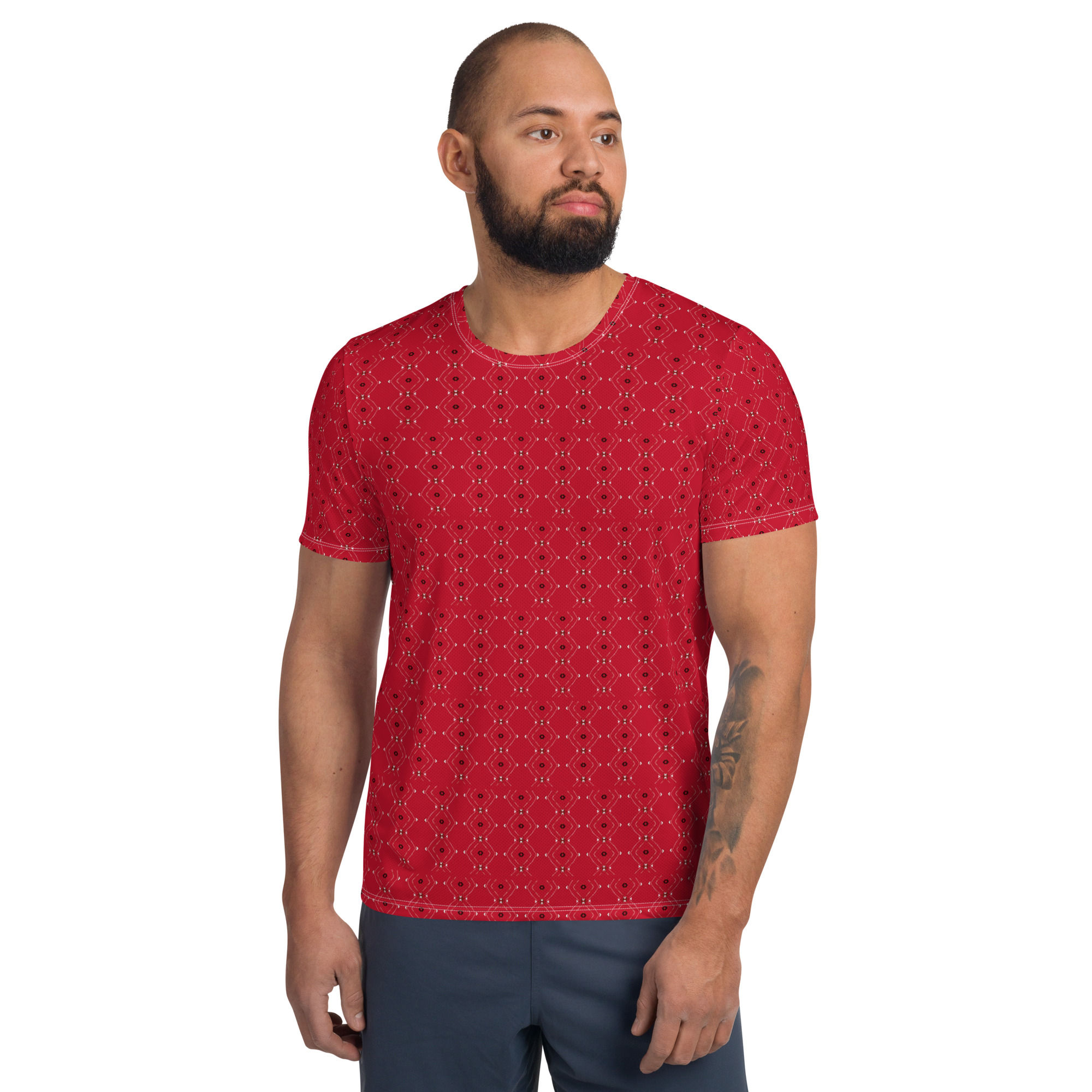 CR-214 All-Over Print Men's Athletic T-shirt