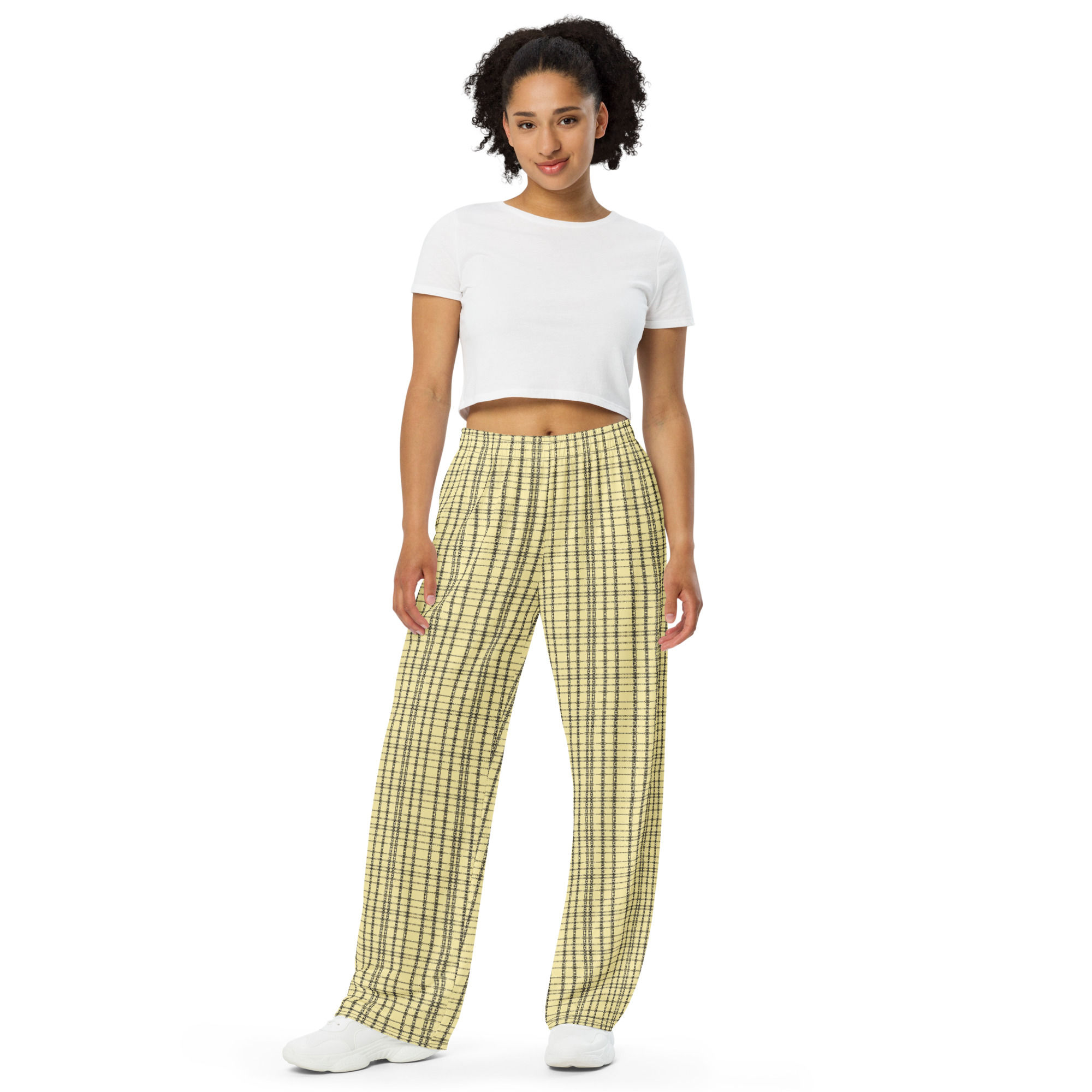 CC Convo Yellow All-over print unisex wide-leg pants