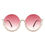 Thumbnail: Gloriana - Women Circle Half Frame Oversize Rhinestone Fashion Round Sunglasses