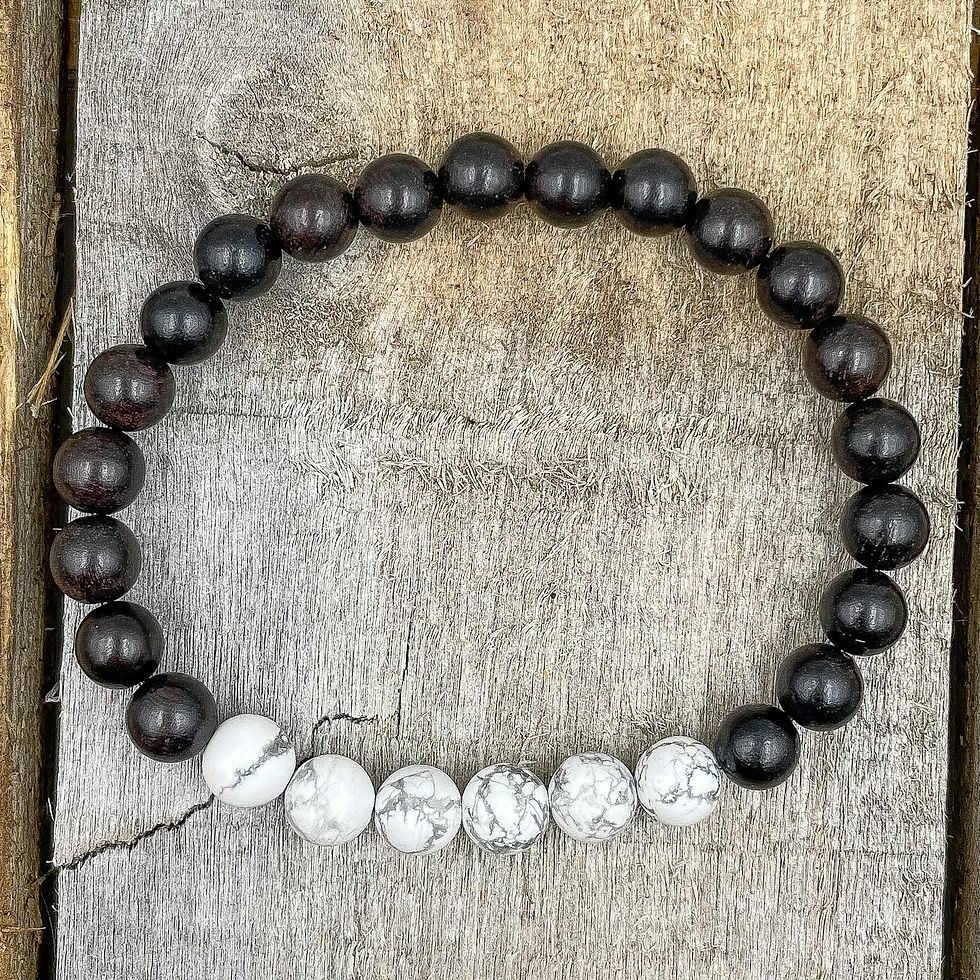 サムネイル： Grove - White Howlite & Blackwood