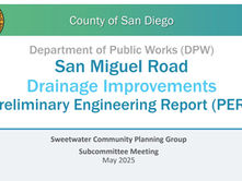 Drainage Improvement Planned for San Miguel Road