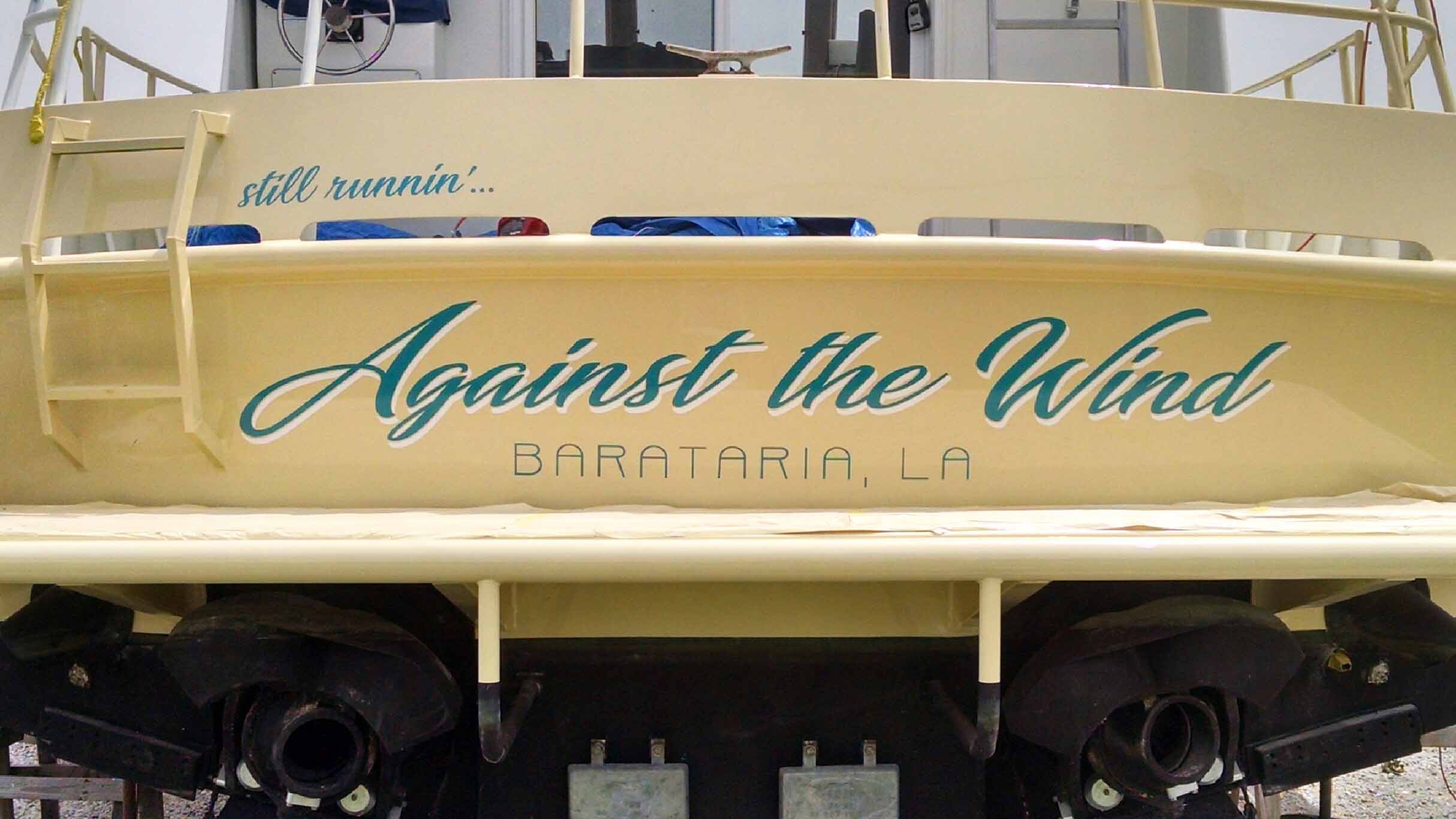 Sunny Signs Boat Lettering Signs Slidell LA