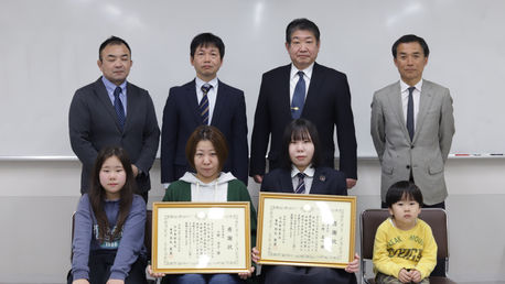 【NEWS】本校生徒が高齢者を保護し、感謝状を授与されました！