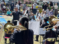 【NEWS】吹奏楽部がつつじ祭りで演奏披露！