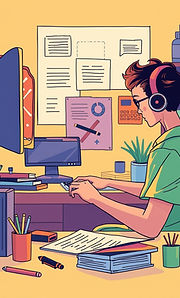 In a colorful illuastration, illustrate
