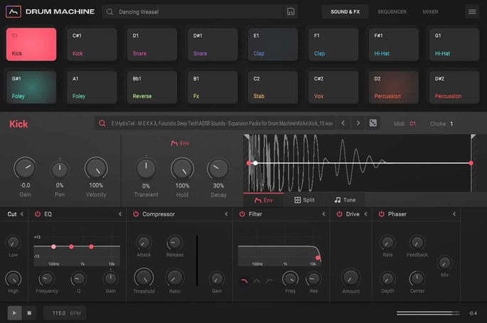 HydraTek Expansion Kits for ADSR Drum Machine by ADSR Sounds