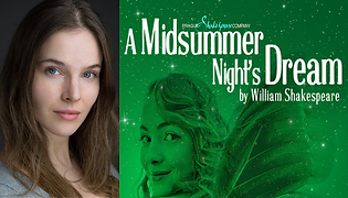 Sandra working on A MIDSUMMER NIGHT'S DREAM....