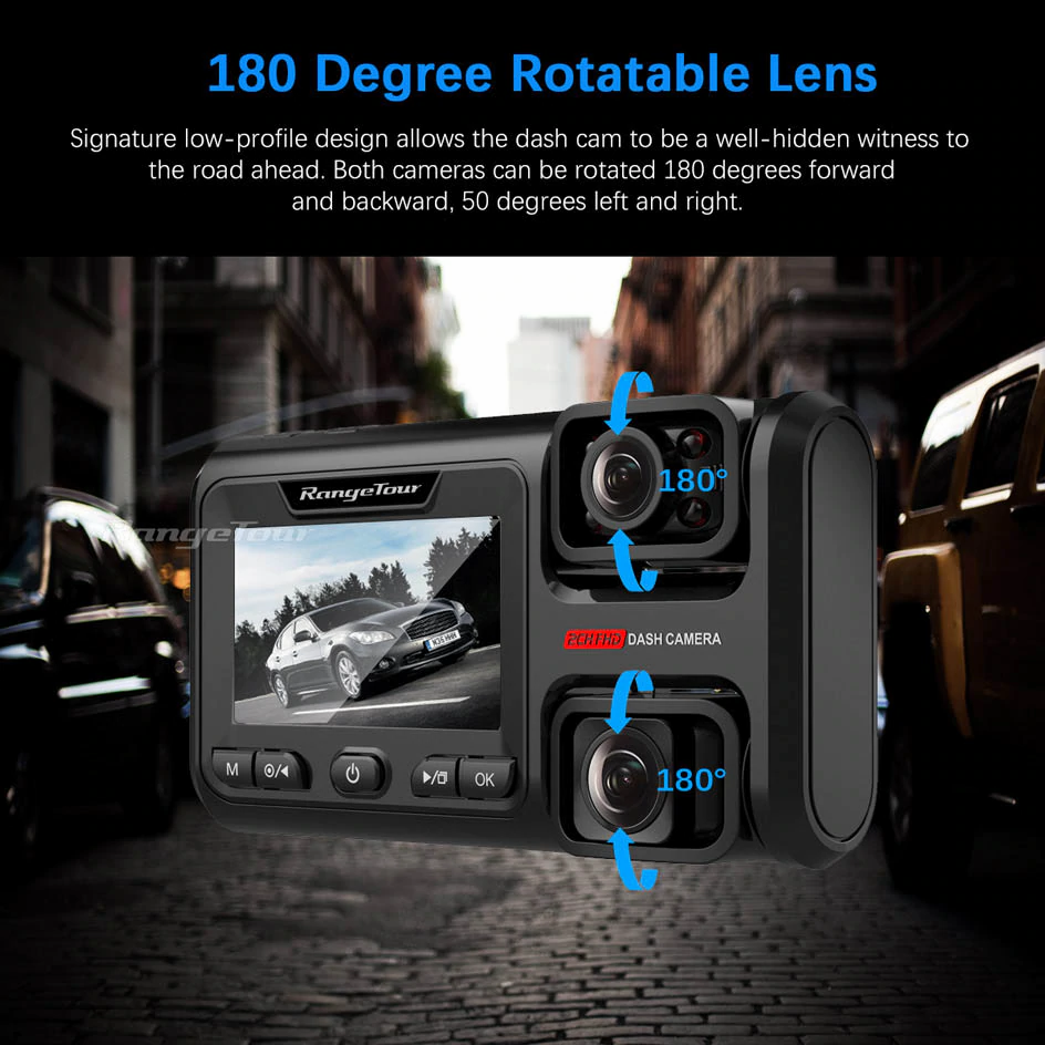 Thumbnail: Range Tour 3 Lens Car Dashcam & 24hr Surveillance with Wi-Fi