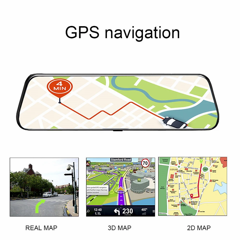 Thumbnail: 10inch IPS touch screen 4G Android Mirror DVR.Suitable for 99% car.