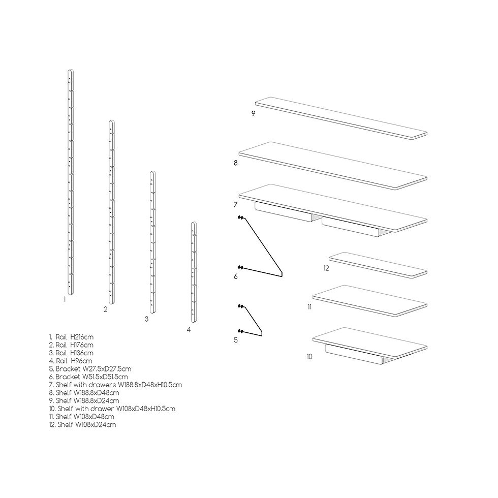 Прев'ю: Стелаж twig m4