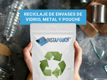 Comparativa del reciclaje de envases de vidrio, metal y pouche