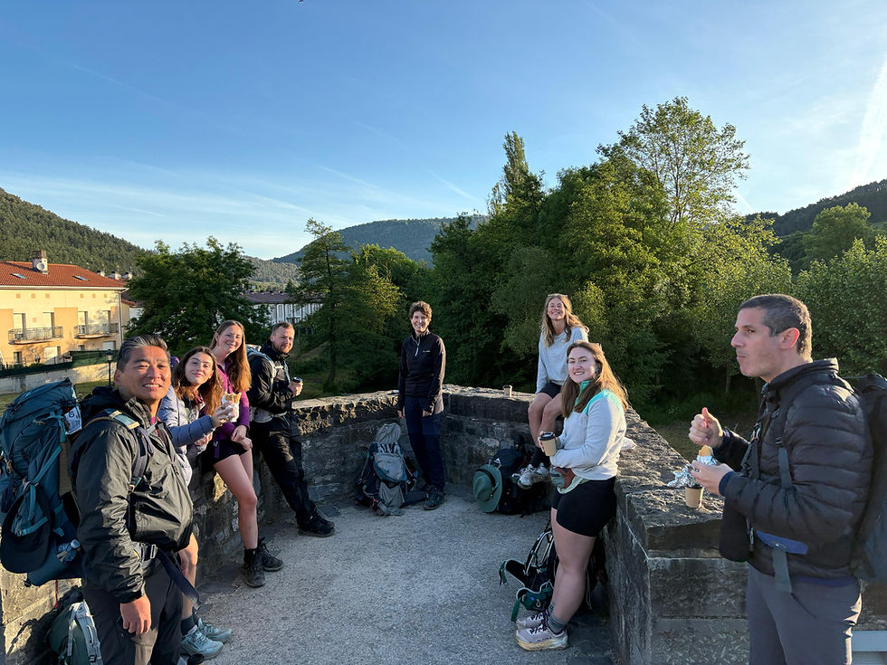 New day!!! - Eu, Jordan, Alex, Chris, Hannah, Halley, Maddie e Guy