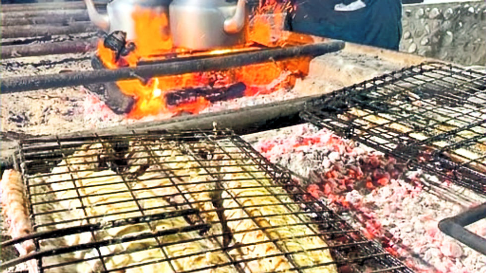 Cod over the coals