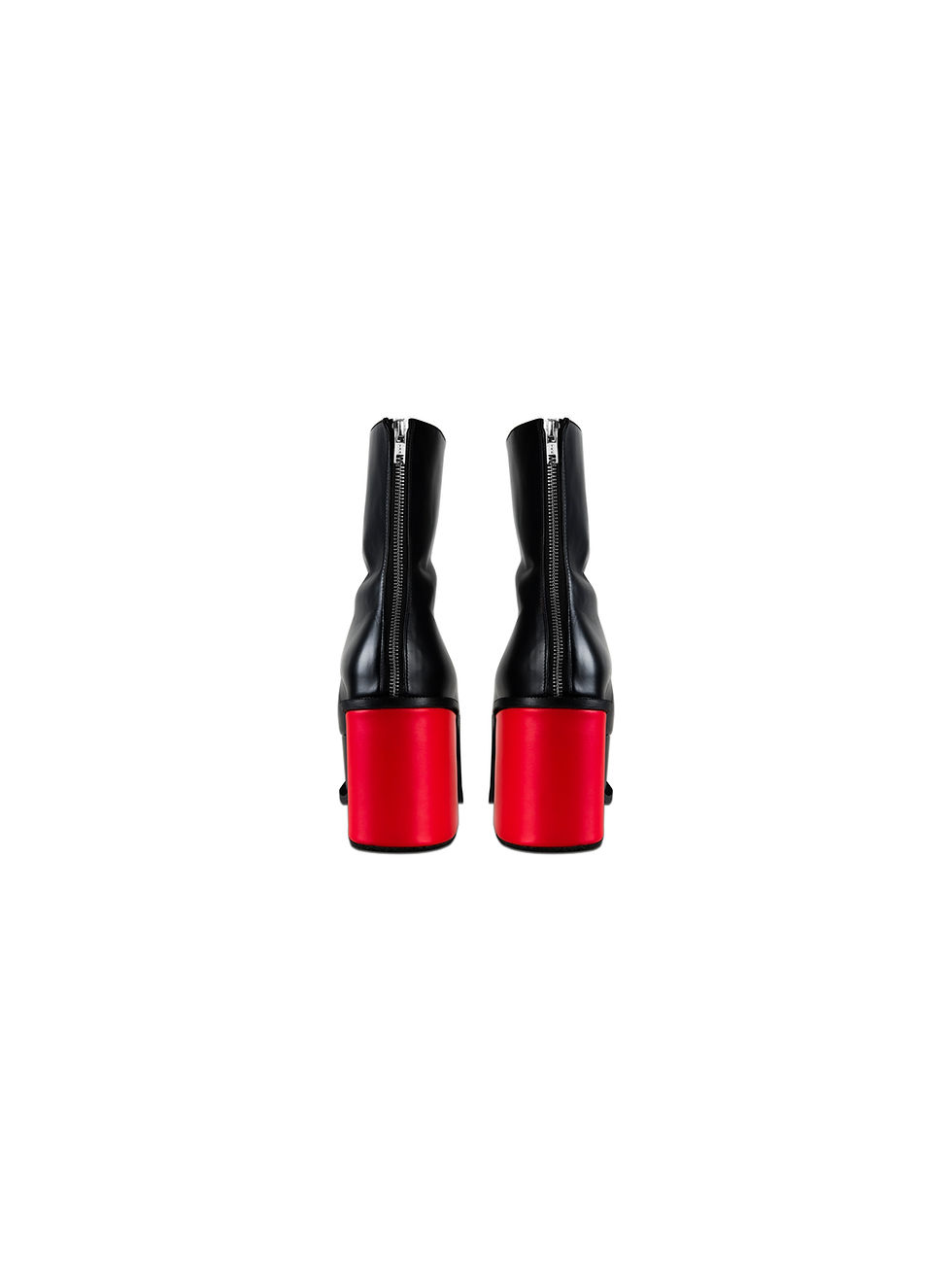 Thumbnail: Our collaborations are made of high-quality, smooth leather, with a distinct, slightly chunky platform sole and a similarly substantial heel.The shape is unusual and quite modern, bordering on avant-garde.