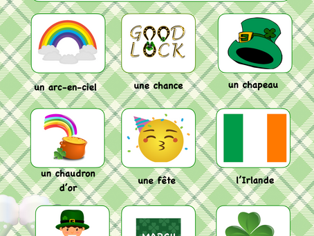 Petit vocabulaire de la Saint Patrick